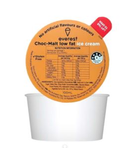 Ice-Cream-Choc-Malt-School-Dixie-Cup-24x100ml-Everest-(GF)-(H)-(314390)