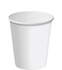 Cup8oz-Single-Wall-Slim-Line-WHITE-(Classic)-1000-Cast-Away-(777455)