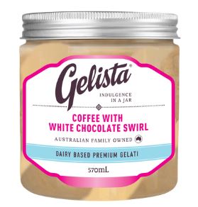 Gelato-Coffee-with-W/Choc-swirl-8x570ml-Gelista-(314465)