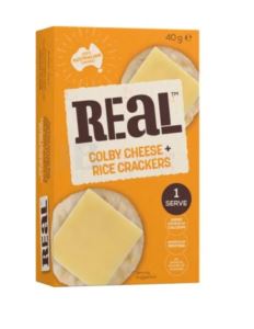 CheeseColby-and-Rice-Crackers-8x40gm-Real-Dairy-(375711)