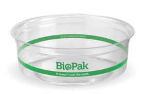 Container-Round-Clear-240ml--Biobowl-(50)-BioPak-(839100)